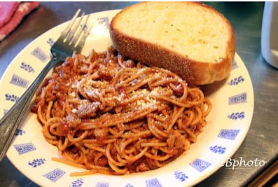 spaghetti plate