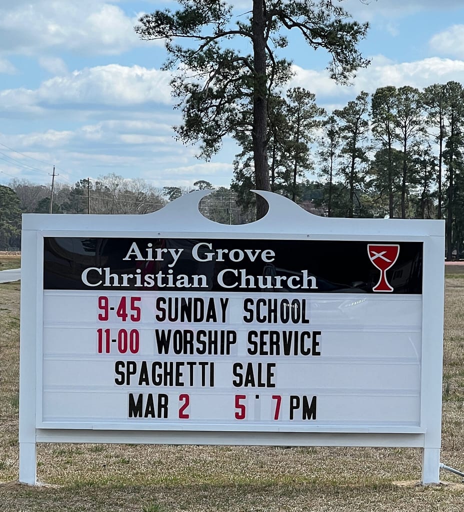 church sign